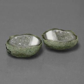 Gemas de Geoda de ágata Multicolor natural de 20.20 ct, Forma elegante, Opaco