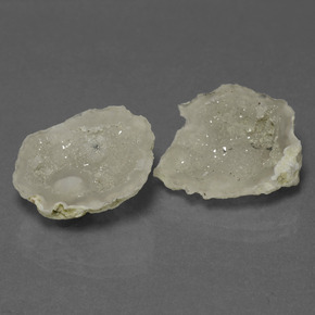 Gemas de geoda de ágata multicolor natural de 11,00 ct, forma elegante, opaco