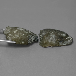Gemas de geoda de ágata multicolor natural de 23,90 ct, forma elegante, opaco