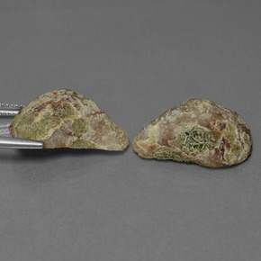 Gemas de geoda de ágata multicolor natural de 19,76 ct, forma elegante, opaco