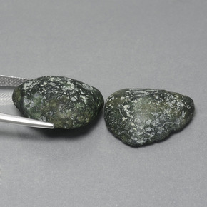 Gemas de geoda de ágata multicolor natural de 29,65 ct, forma elegante, opaco