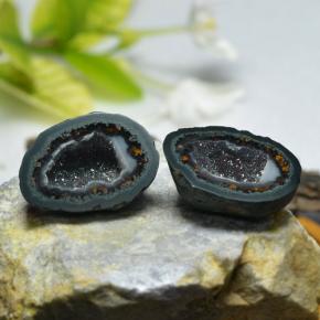 Gemas de Geoda de ágata Multicolor natural de 38.73 ct, Forma elegante, Opaco