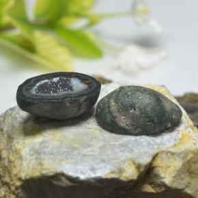 Gemas de Geoda de ágata Multicolor natural de 38.73 ct, Forma elegante, Opaco