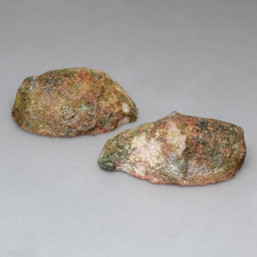 Gemas de geoda de ágata multicolor natural de 17,53 ct, forma elegante, opaco