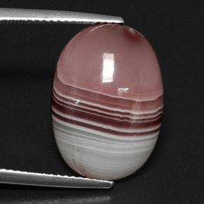 Ágata multicolor natural de 13,03 ct, corte óvalo, opaco