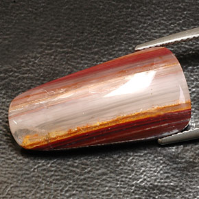 Ágata multicolor natural de 11,21 ct, transparente, transparente / translúcido