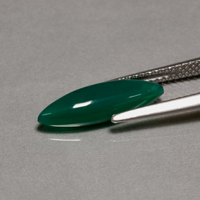 Ágata Verde natural de 1.94 ct, Transparente, Transparente / Translúcido