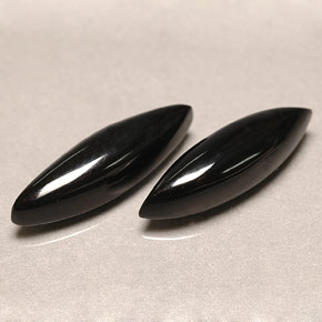 Gemas de ágata negro natural de  ct, marquesa, opaco