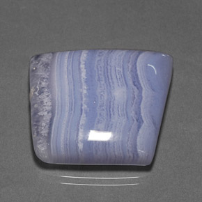 Ágata azul natural de 45,76 ct, transparente, transparente / translúcido