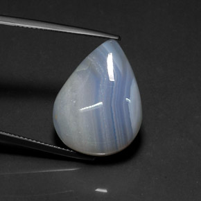 Ágata Multicolor natural de 19.84 ct, Transparente, Transparente / Translúcido