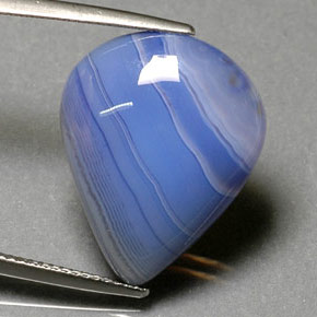 Ágata multicolor natural de 13,30 ct, transparente, transparente / translúcido