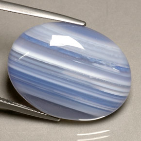 Ágata multicolor natural de 27,08 ct, transparente, transparente / translúcido