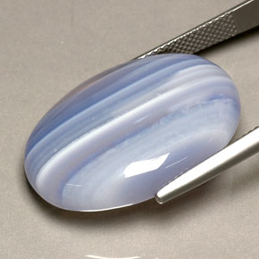 Ágata multicolor natural de 27,08 ct, transparente, transparente / translúcido