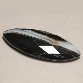 Ágata multicolor natural de 36,30 ct, marquesa, opaco