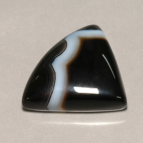 Ágata multicolor natural de 18,18 ct, forma elegante, opaco