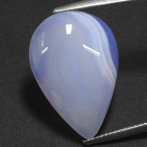 Ágata multicolor natural de 14,67 ct, transparente, transparente / translúcido