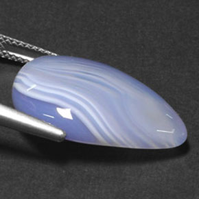 Ágata multicolor natural de 14,67 ct, transparente, transparente / translúcido