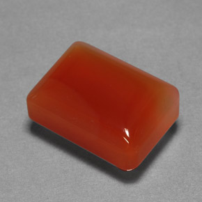 Ágata Naranja natural de 10.71 ct, Transparente, Transparente / Translúcido