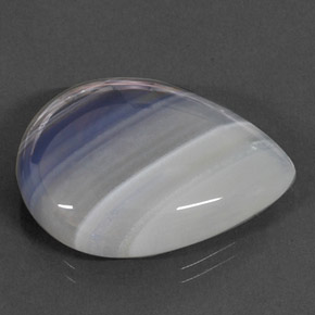 Ágata multicolor natural de 27,72 ct, transparente, transparente / translúcido