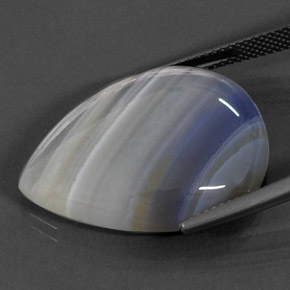 Ágata multicolor natural de 27,72 ct, transparente, transparente / translúcido