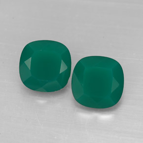 Gemas de ágata verde natural de  ct, transparente, transparente / translúcido