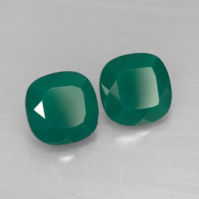 Gemas de ágata verde natural de  ct, transparente, transparente / translúcido