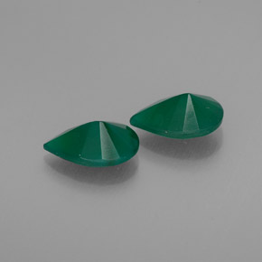 Gemas de Ágata Verde natural de  ct, Transparente, Transparente / Translúcido
