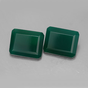 Gemas de ágata verde natural de  ct, transparente, transparente / translúcido