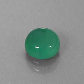 Ágata Verde natural de 1.01 ct, Transparente, Transparente / Translúcido