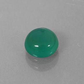 Ágata verde natural de 0,89 ct, transparente, transparente / translúcido