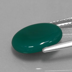 Ágata verde natural de 2,75 ct, transparente, transparente / translúcido