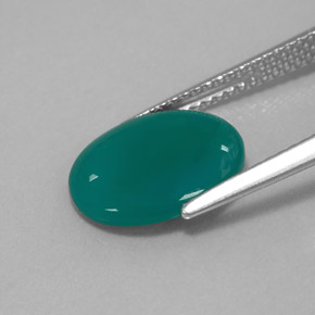 Ágata verde natural de 2,50 ct, transparente, transparente / translúcido