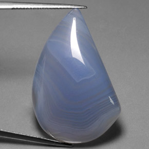 Ágata multicolor natural de 33,52 ct, transparente, transparente / translúcido
