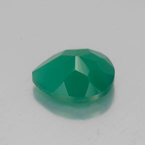 Ágata verde natural de 2,38 ct, transparente, transparente / translúcido