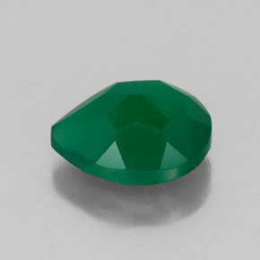 Ágata verde natural de 2,41 ct, transparente, transparente / translúcido