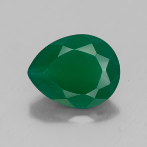 Ágata verde natural de 2,17 ct, transparente, transparente / translúcido
