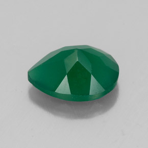 Ágata verde natural de 2,17 ct, transparente, transparente / translúcido