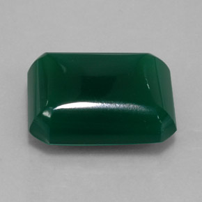 Ágata verde natural de 16,16 ct, transparente, transparente / translúcido