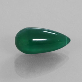 Ágata verde natural de 6,16 ct, transparente, transparente / translúcido