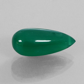 Ágata verde natural de 7,51 ct, transparente, transparente / translúcido