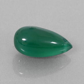 Ágata Verde natural de 2.88 ct, Transparente, Transparente / Translúcido