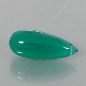 Ágata verde natural de 6,24 ct, transparente, transparente / translúcido