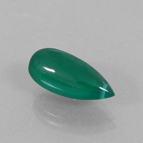 Ágata verde natural de 5,34 ct, transparente, transparente / translúcido