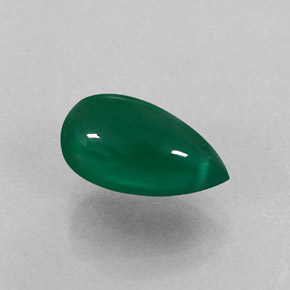 Ágata verde natural de 2,56 ct, transparente, transparente / translúcido
