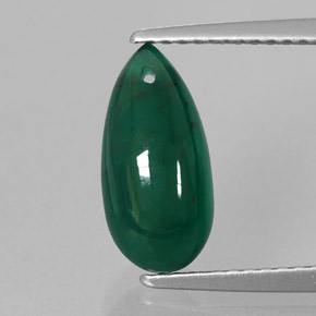 Ágata verde natural de 2,85 ct, transparente, transparente / translúcido