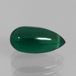 Ágata verde natural de 2,85 ct, transparente, transparente / translúcido