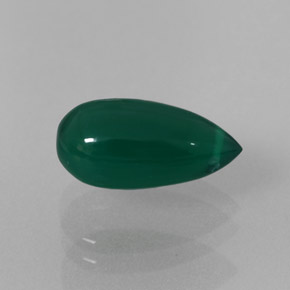 Ágata verde natural de 3,28 ct, transparente, transparente / translúcido