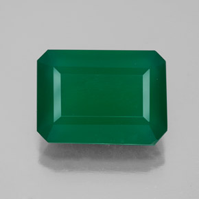 Ágata verde natural de 5,54 ct, transparente, transparente / translúcido