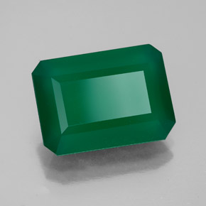 Ágata verde natural de 5,54 ct, transparente, transparente / translúcido