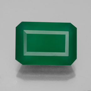 Ágata verde natural de 6,25 ct, transparente, transparente / translúcido
